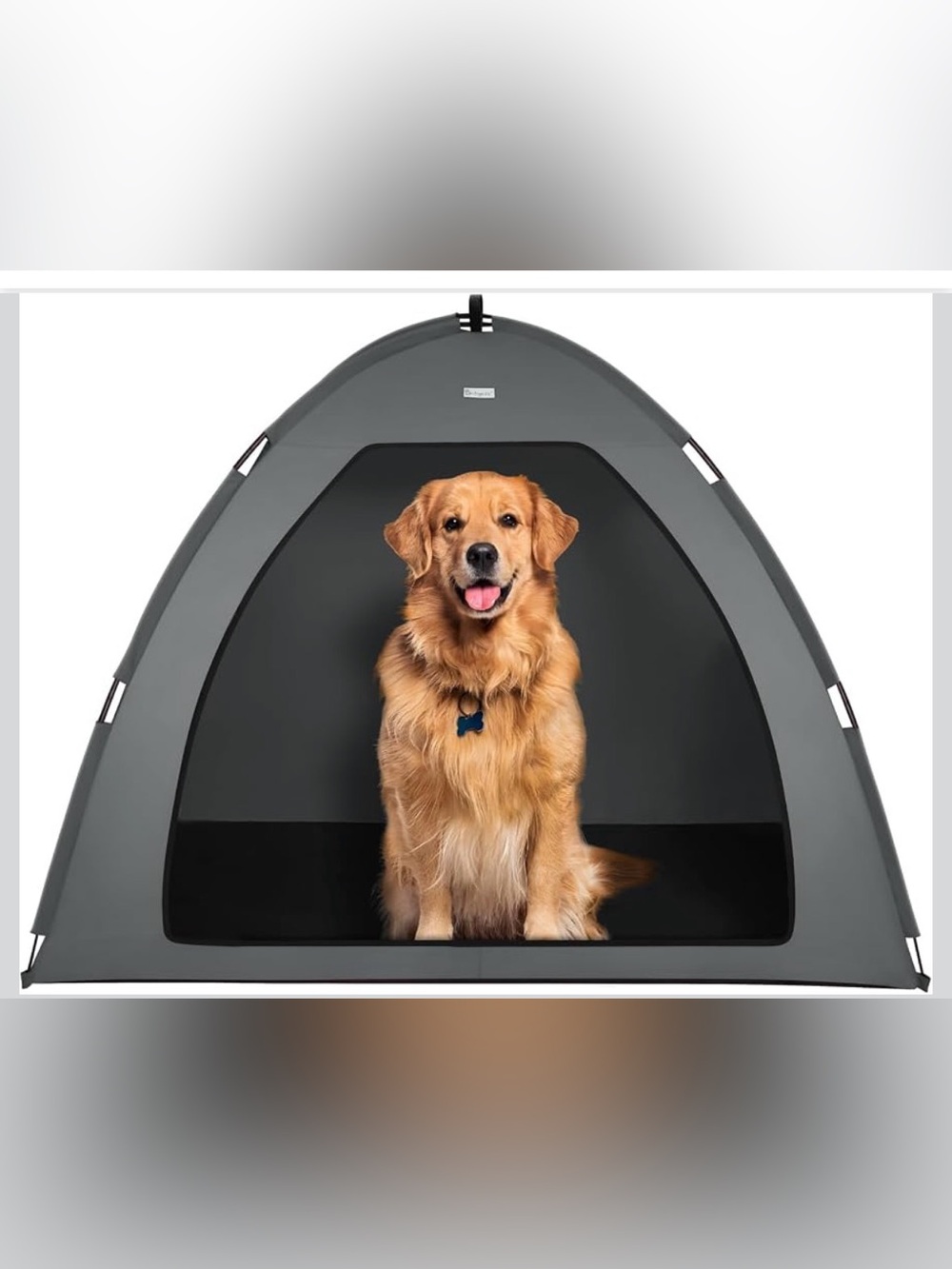 New Open Box Gray Extra Large Outdoor Cat and Dog Tent House, Waterproof Washabl
